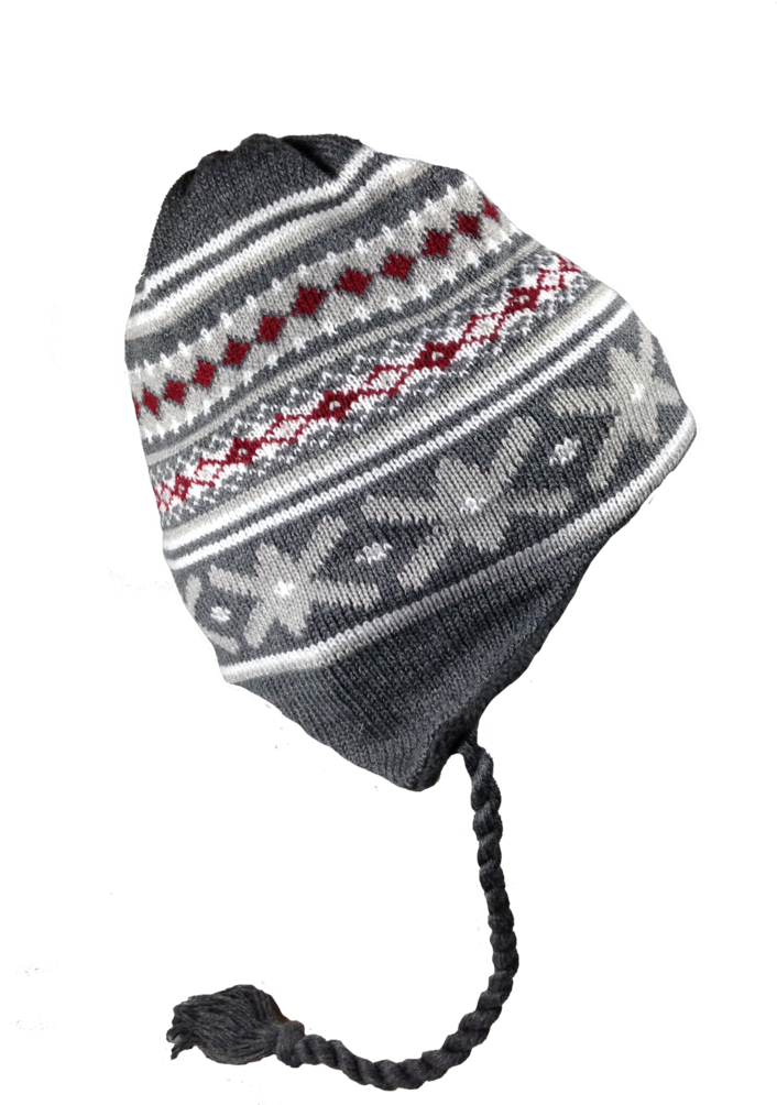 Winter Knit Hatwith Earflaps PNG image