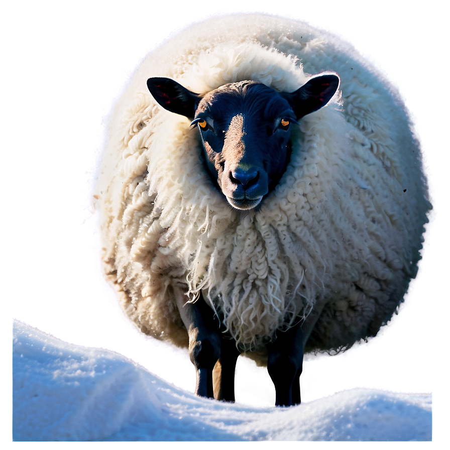 Winter Sheep Png 77 PNG image