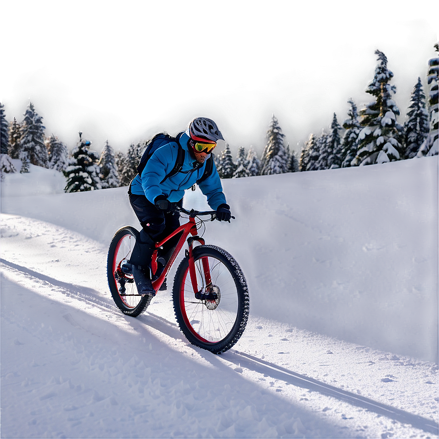 Winter Snow Biking Png Lfp70 PNG image