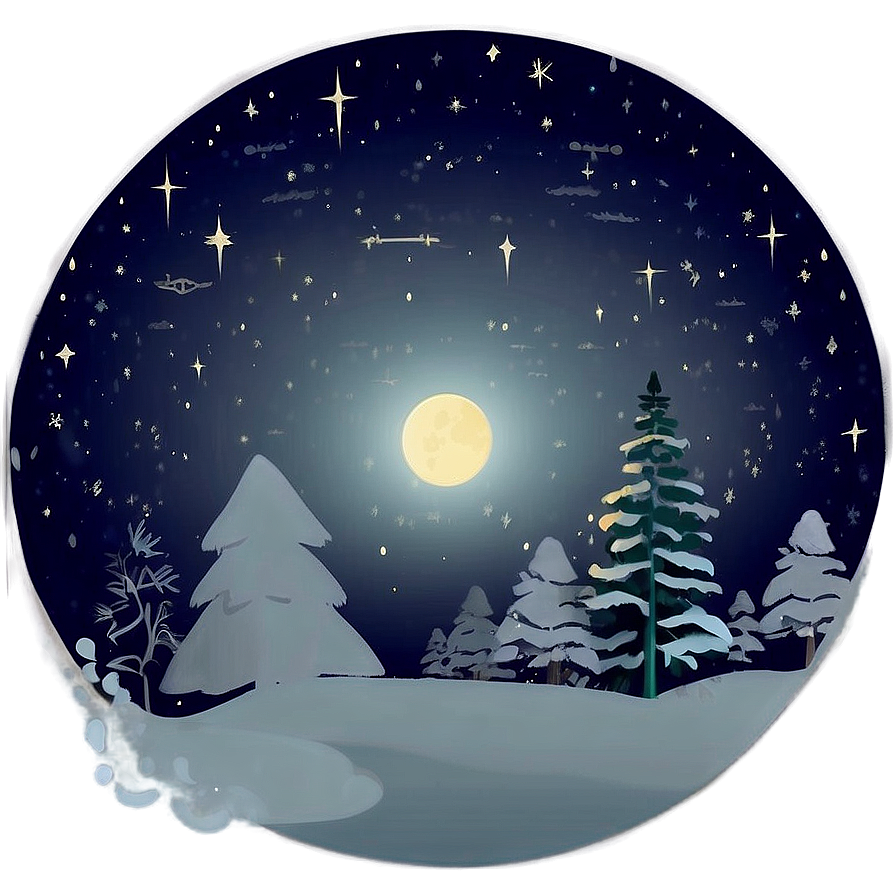 Winter Solstice Night Sky Png 05212024 PNG image