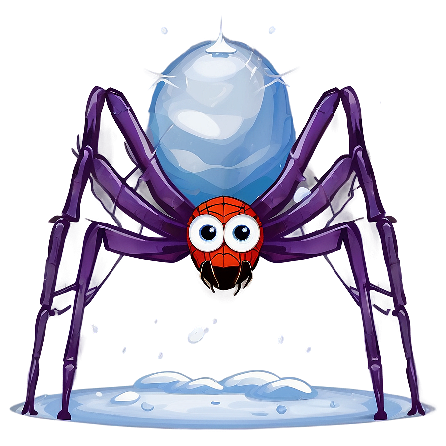 Winter Spider Cartoon Png 06272024 PNG image