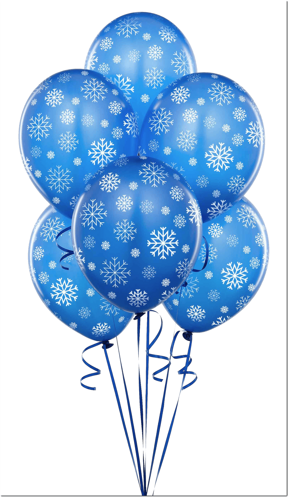 Winter Themed Balloons Bunch PNG image