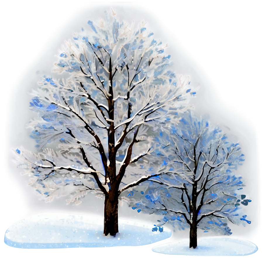 Winter Trees And Blue Sky Png 22 PNG image