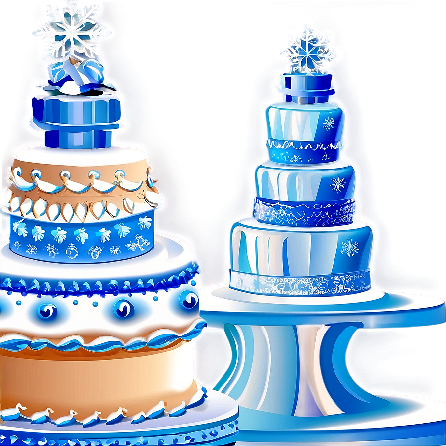 Winter Wedding Cake Png 91 PNG image