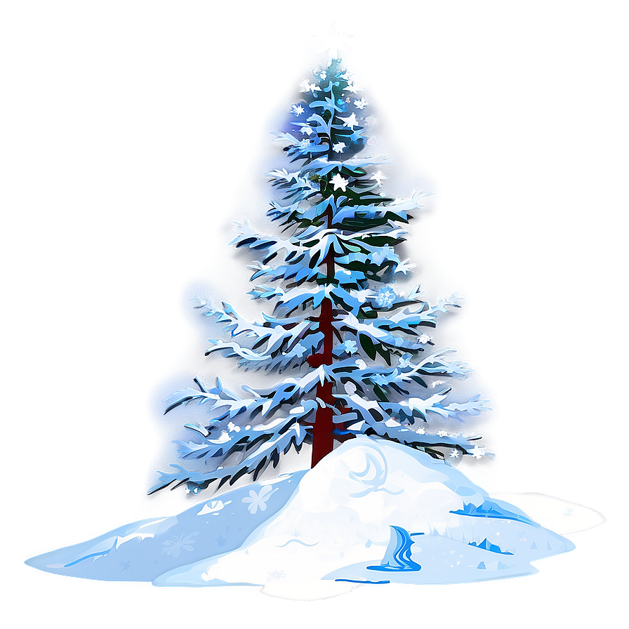 Winter Wonderland Christmas Tree Png 86 PNG image