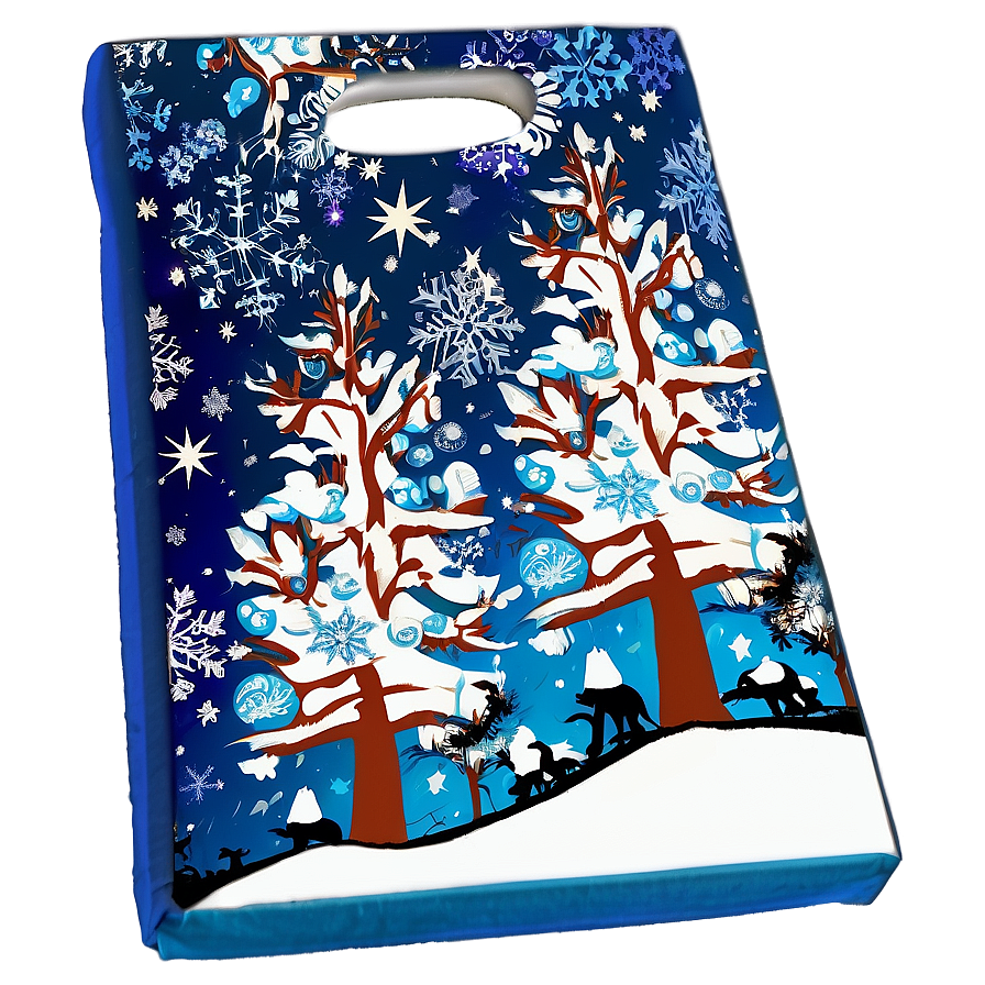 Winter Wonderland Cornhole Bag Png 06292024 PNG image