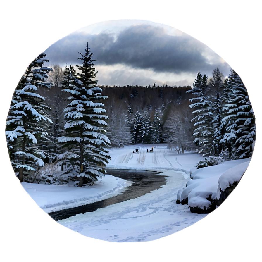 Winter Wonderland Maine Png 90 PNG image