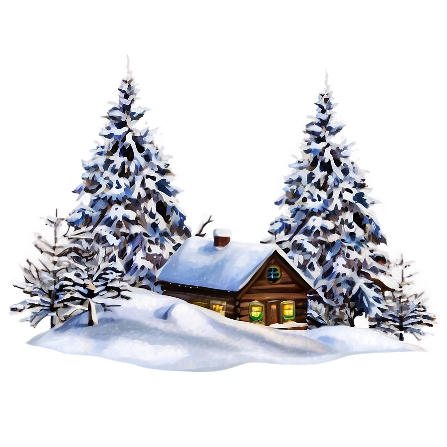 Winter Wonderland Scene Png 05032024 PNG image