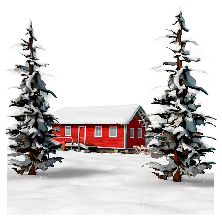 Winter Wonderland Scene Png 05212024 PNG image