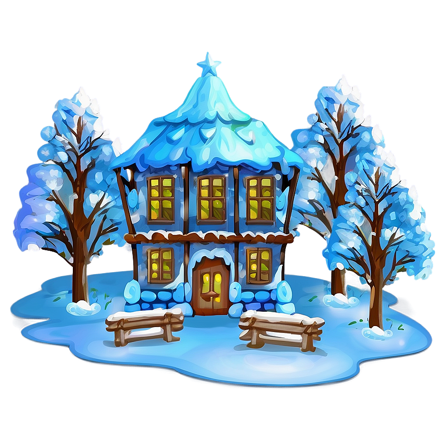 Winter Wonderland Scene Png 42 PNG image