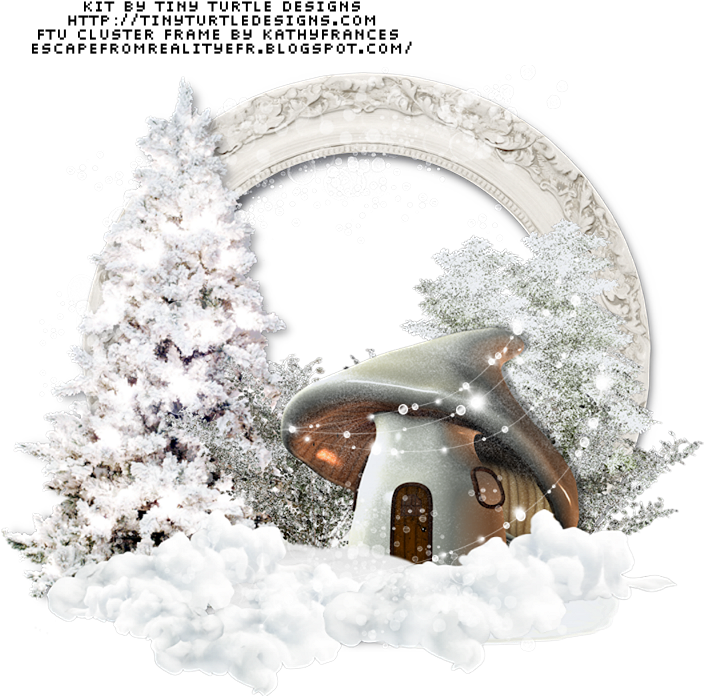 Winter Wonderland Snow Globe Scene.png PNG image