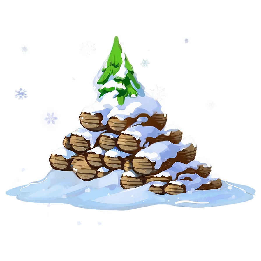 Winter Wonderland Snow Pile Png 06212024 PNG image