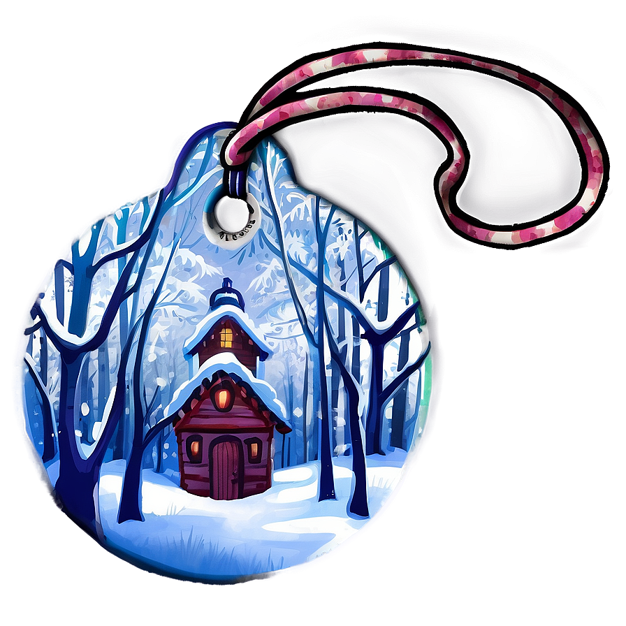 Winter Wonderland Tag Png Dcu26 PNG image