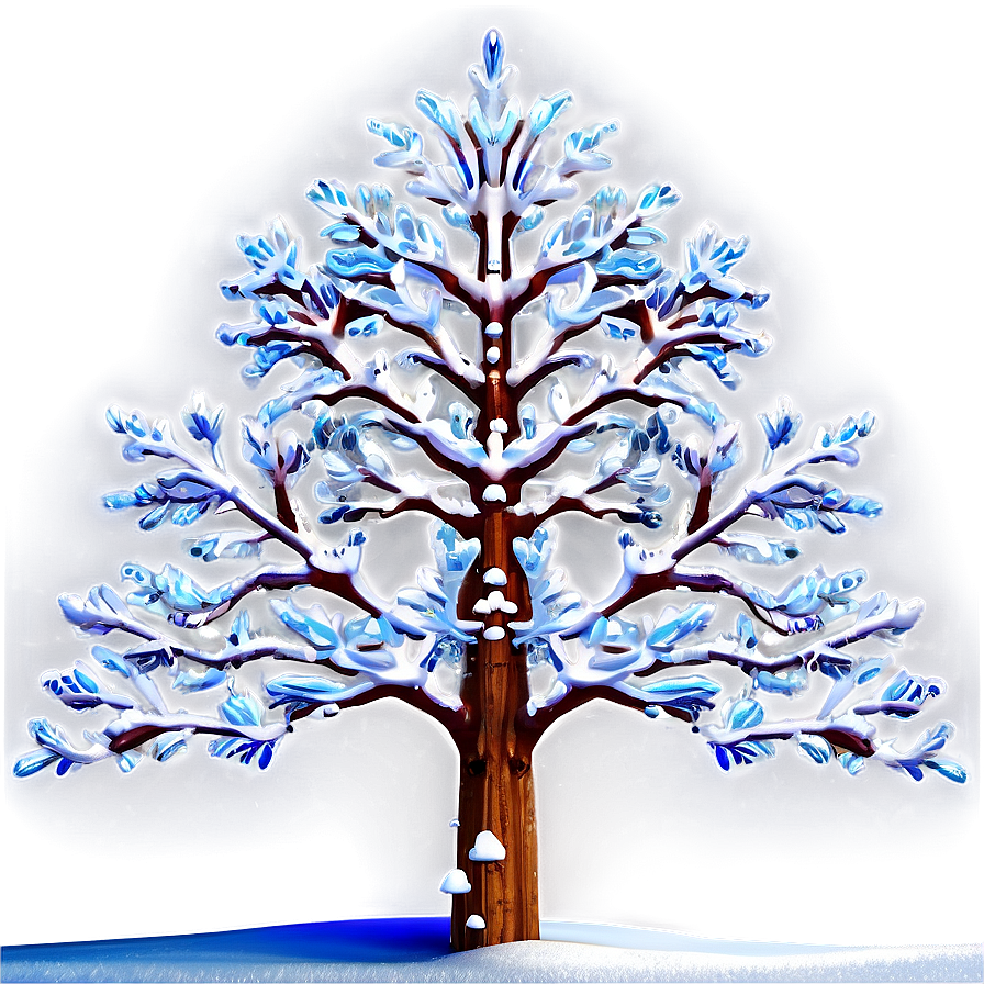 Winter Wonderland Tree Png 06272024 PNG image