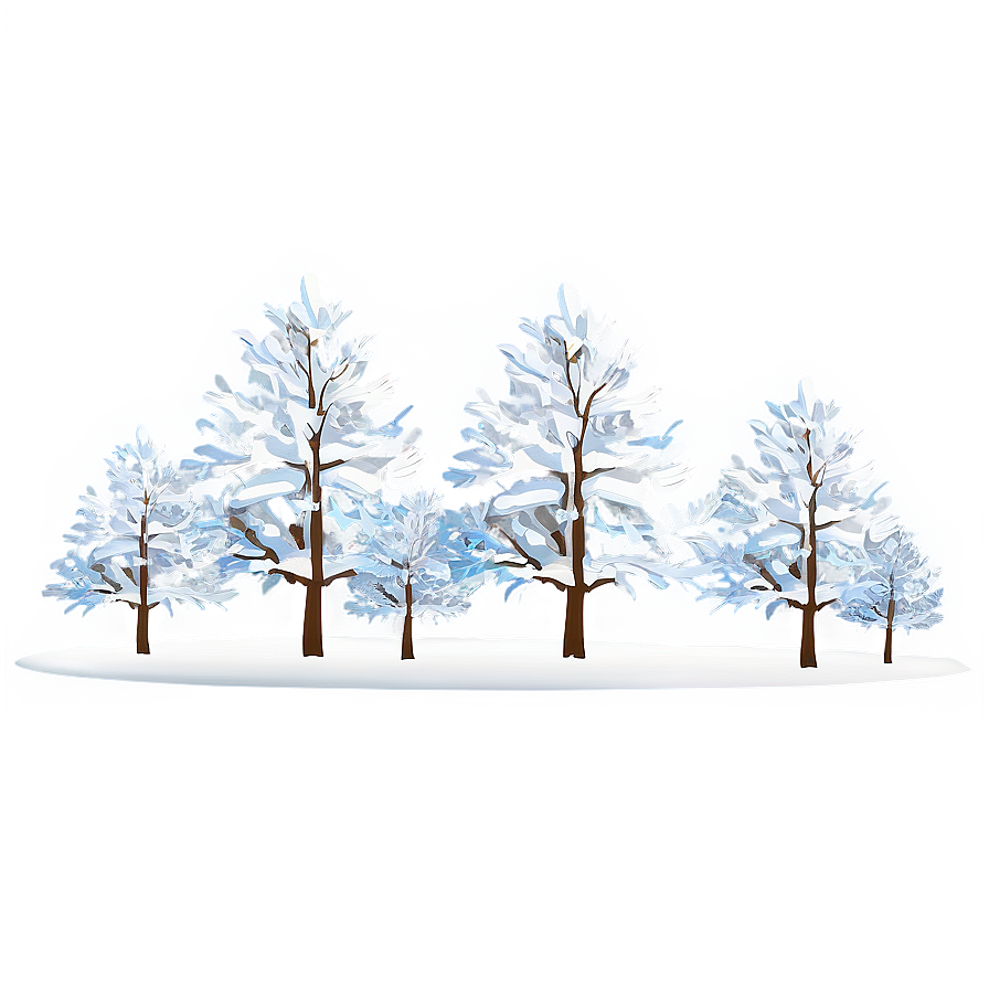 Winter Wonderland Tree Scene Png 68 PNG image