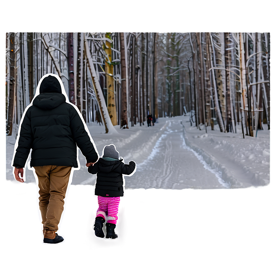 Winter Wonderland Walking Png Dts63 PNG image