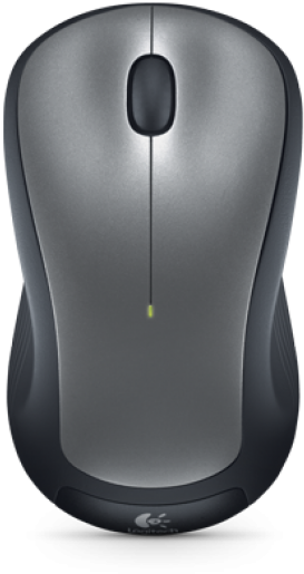 Wireless Computer Mouse Top View PNG image