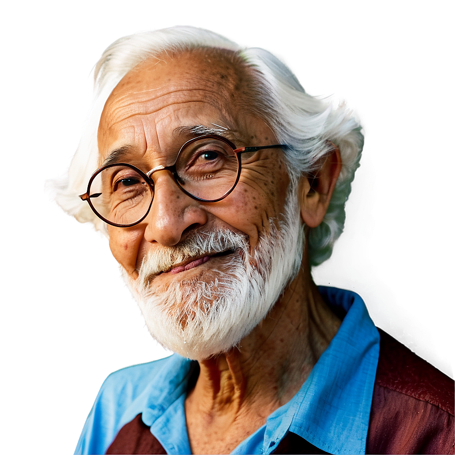 Wise Old Man Smiling Png 06252024 PNG image