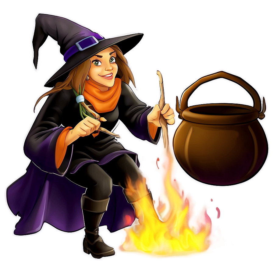 Witch And Cauldron Png 54 PNG image