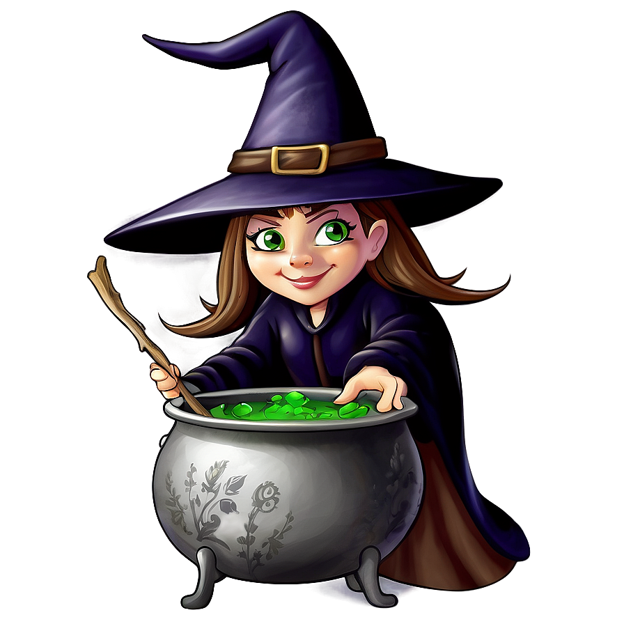 Witch And Cauldron Png Bwx91 PNG image