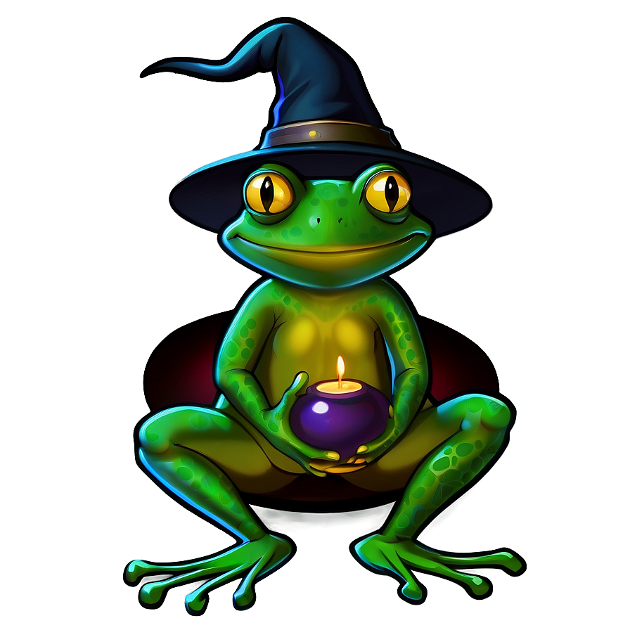 Witch And Frog Png Asm PNG image