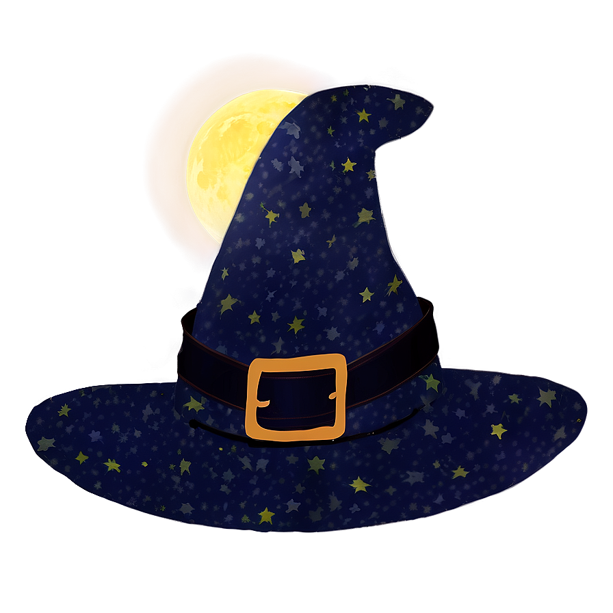 Witch Hat In Night Sky Png 05252024 PNG image