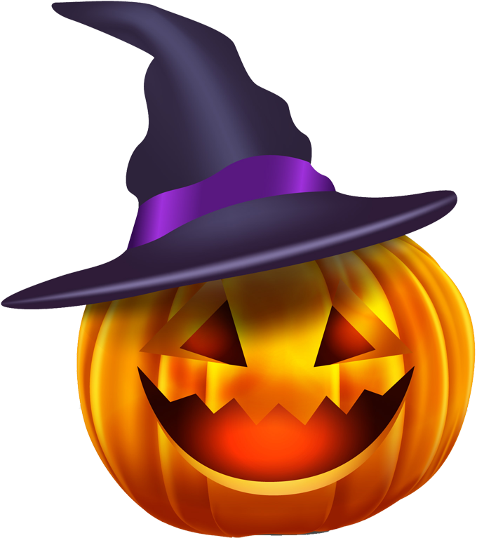 Witch Hat Jack O Lantern Emoji PNG image