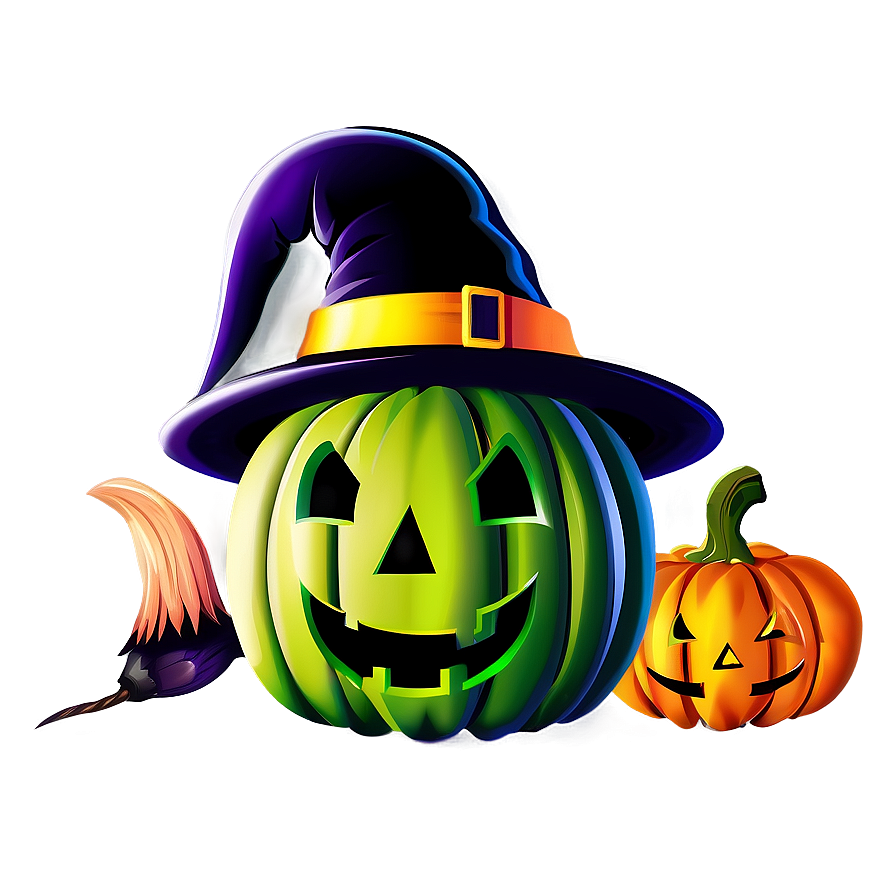 Witch Pumpkin Clipart Png Onv44 PNG image