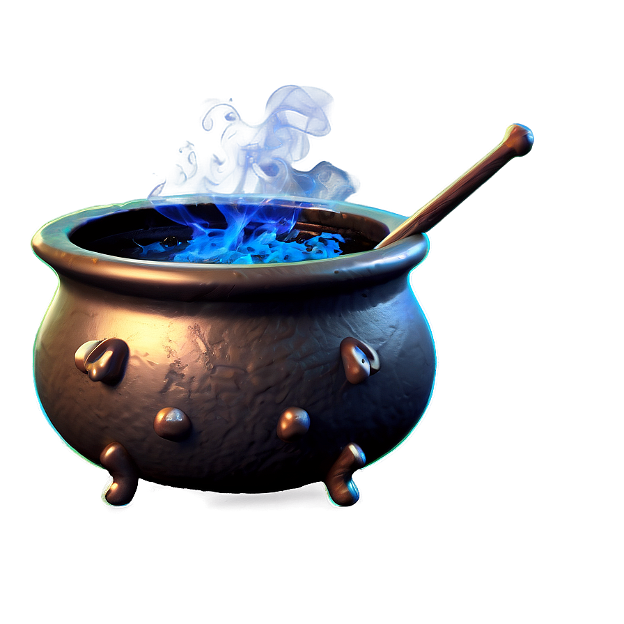 Witch's Cauldron With Smoke Png Fir46 PNG image