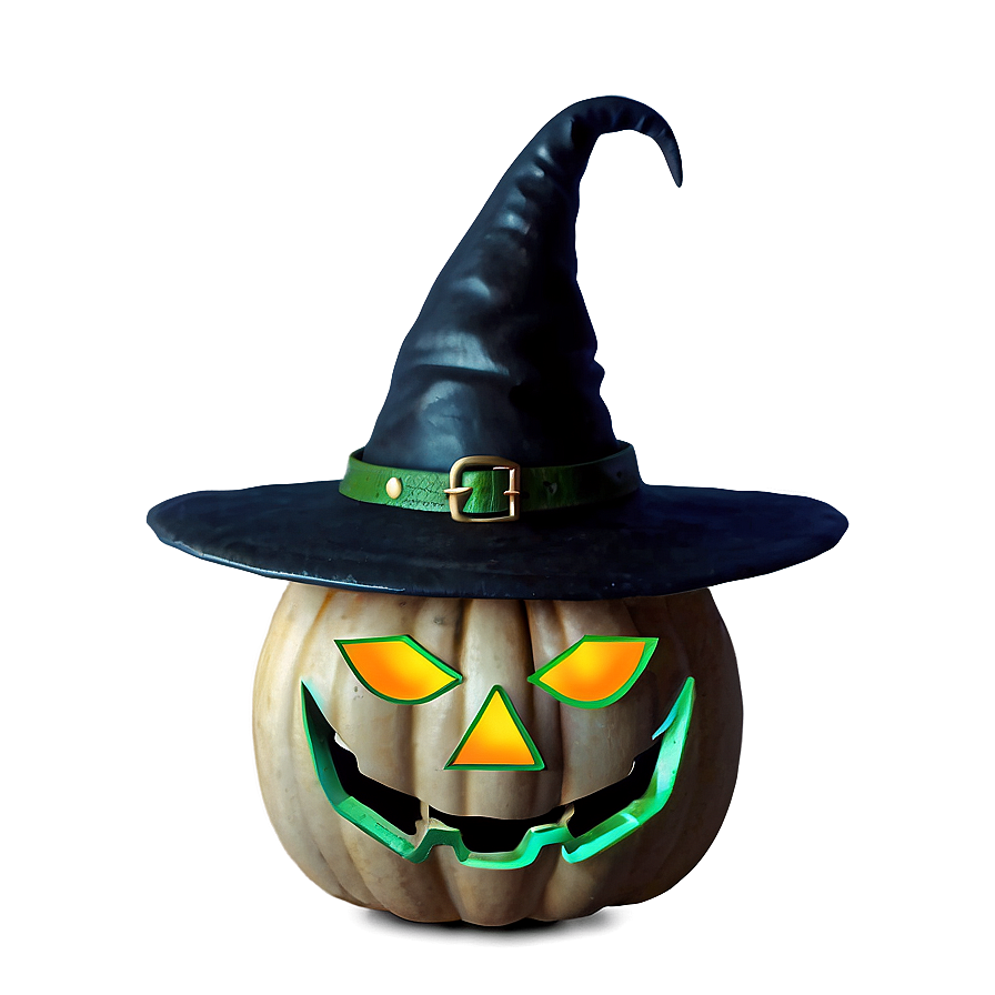 Witch's Pumpkin Head Png 06262024 PNG image