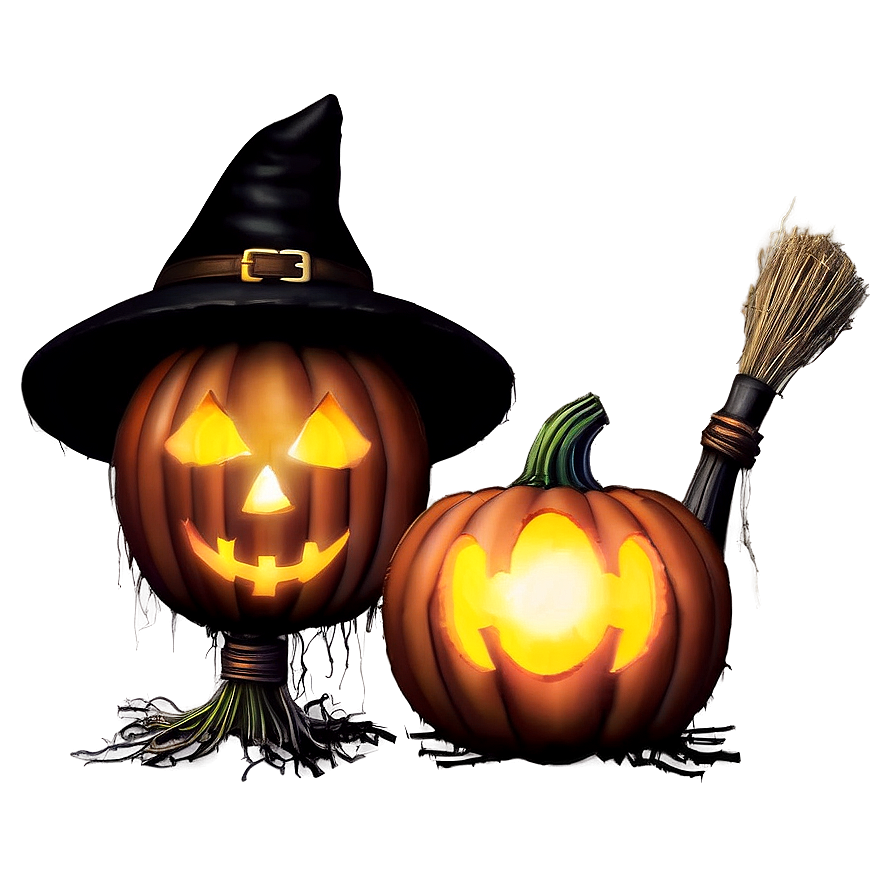 Witch-themed Halloween Decor Png 32 PNG image