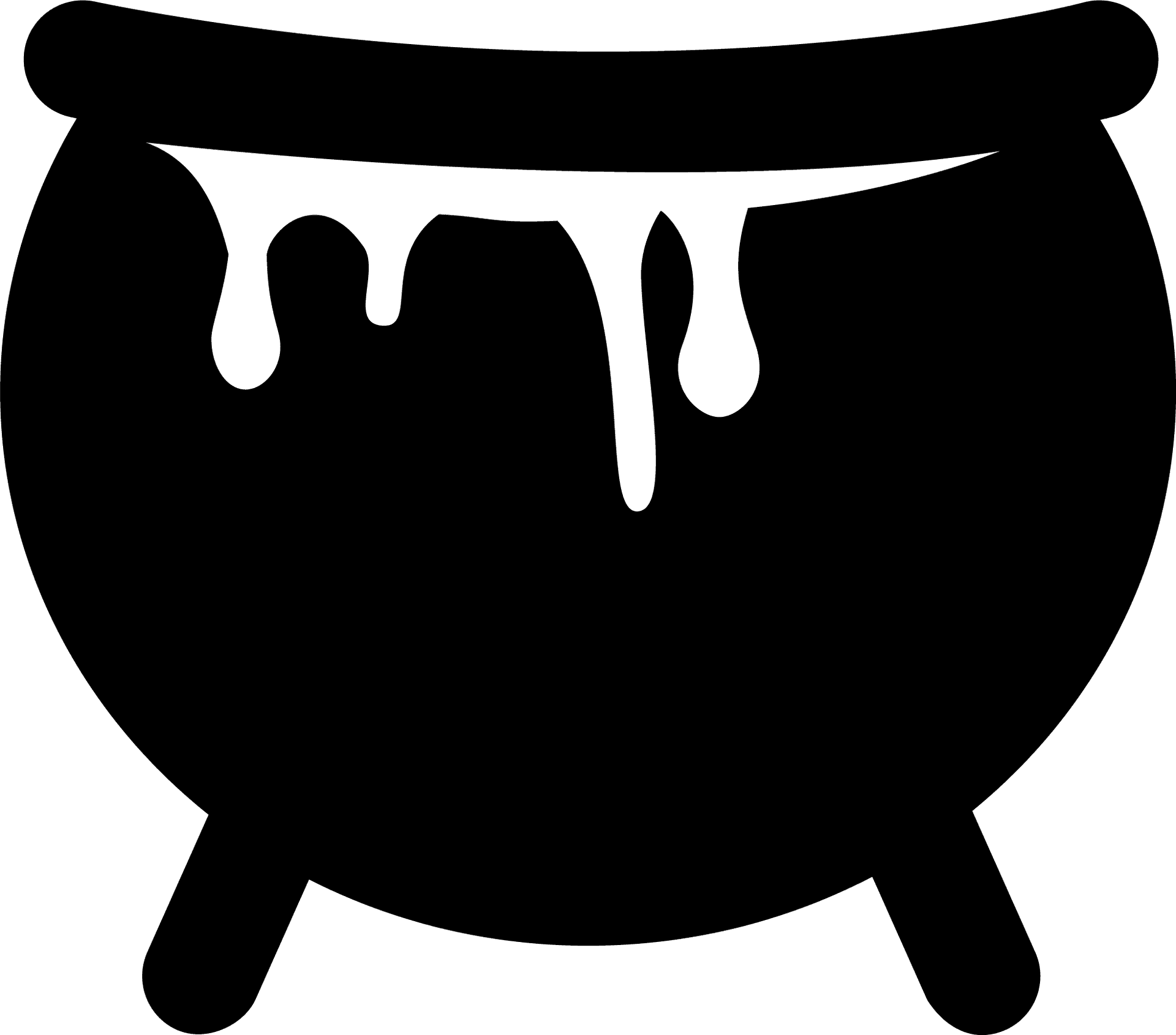 Witches Cauldron Silhouette PNG image