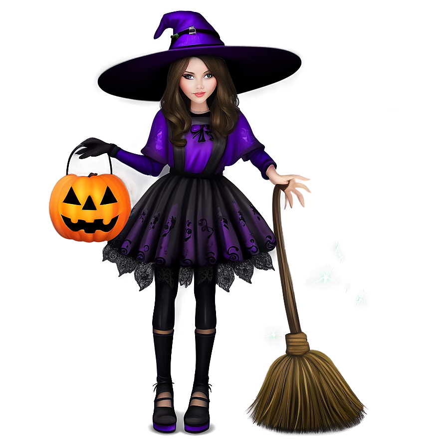 Witchy Trick Or Treat Magic Png Rjs PNG image