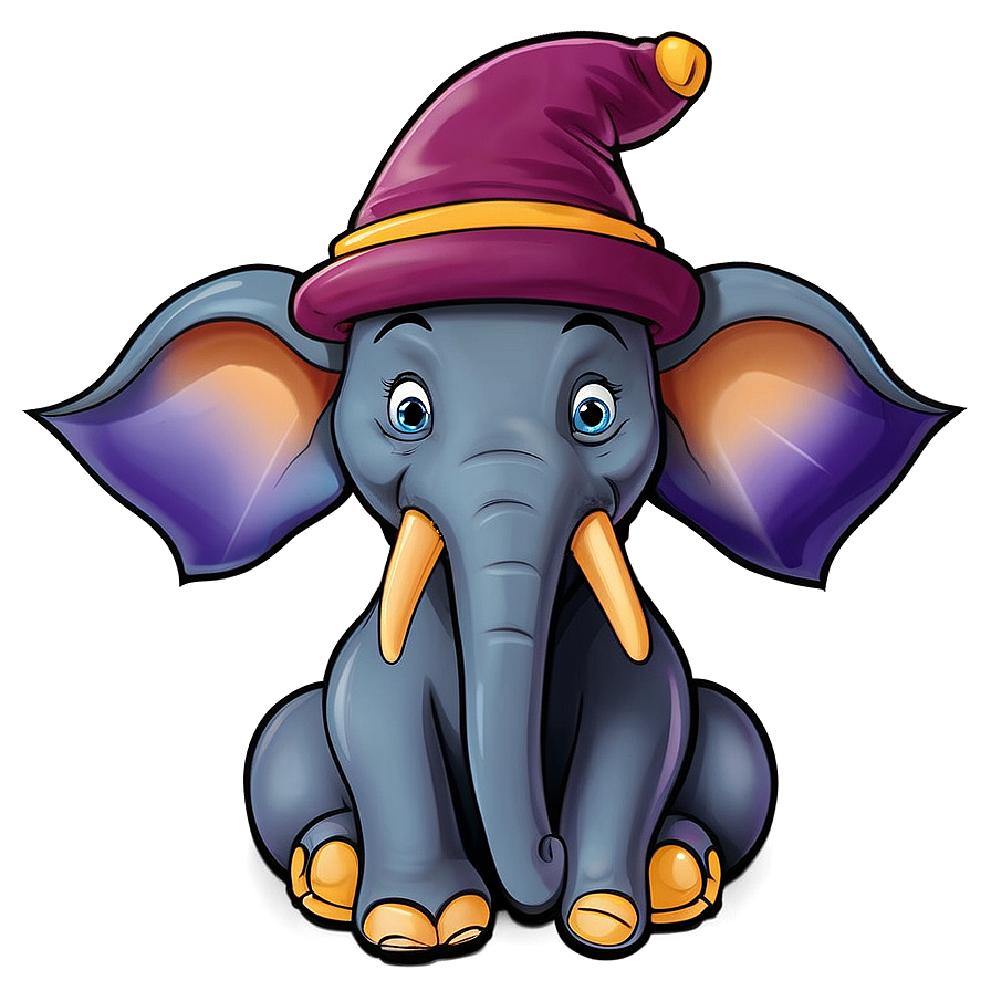 Wizard Cartoon Elephant Png 06272024 PNG image