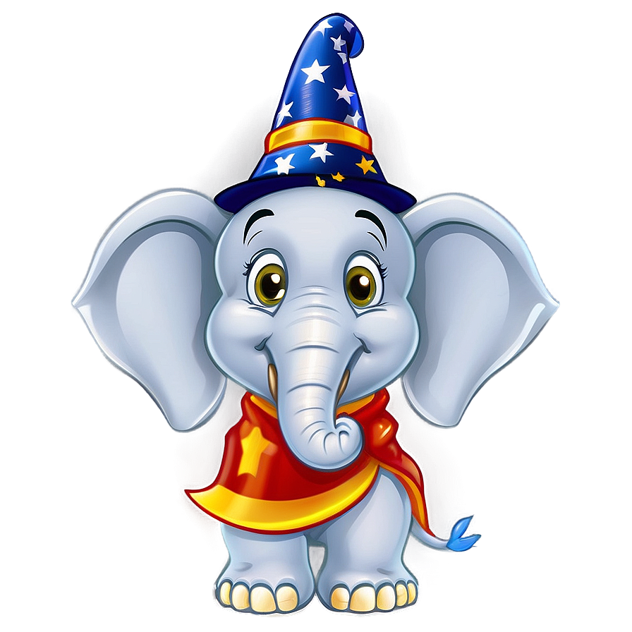 Wizard Cartoon Elephant Png 06272024 PNG image