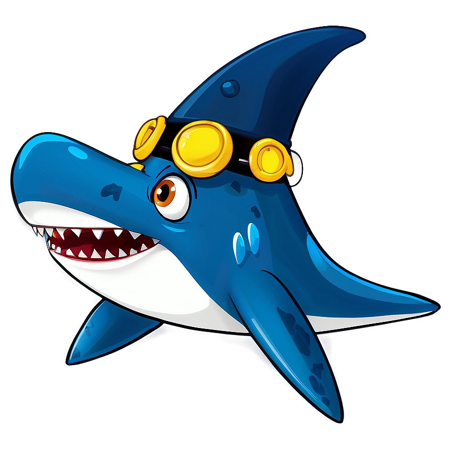 Wizard Shark Cartoon Png 45 PNG image