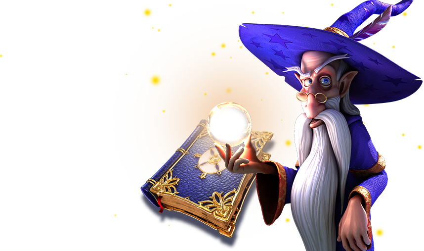Wizardwith Crystal Balland Spellbook PNG image