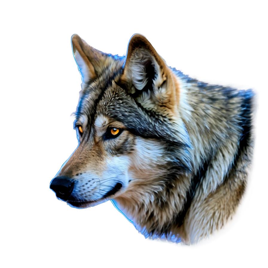 Wolf Eyes Under Moonlight Png 06292024 PNG image