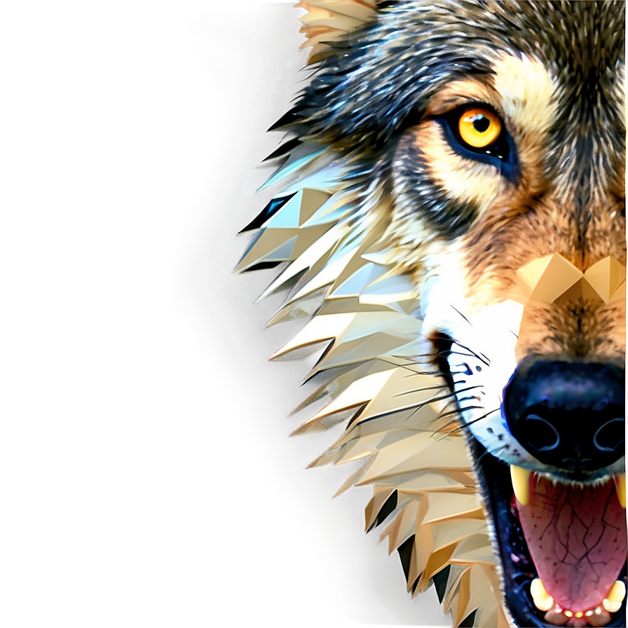 Wolf Face In Geometric Style Png Dpp PNG image