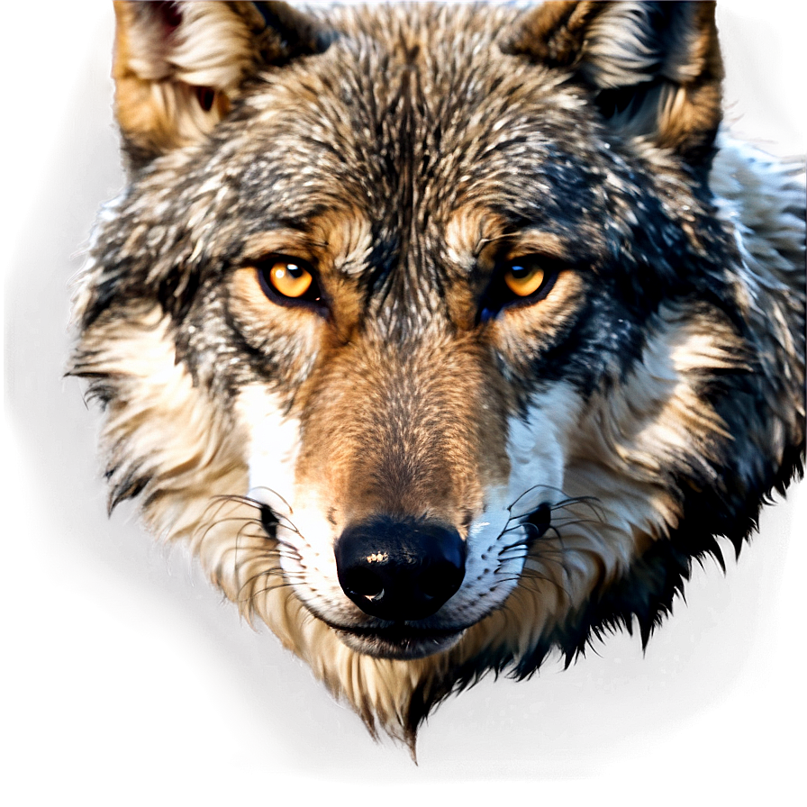 Wolf Face With Scar Detail Png 81 PNG image