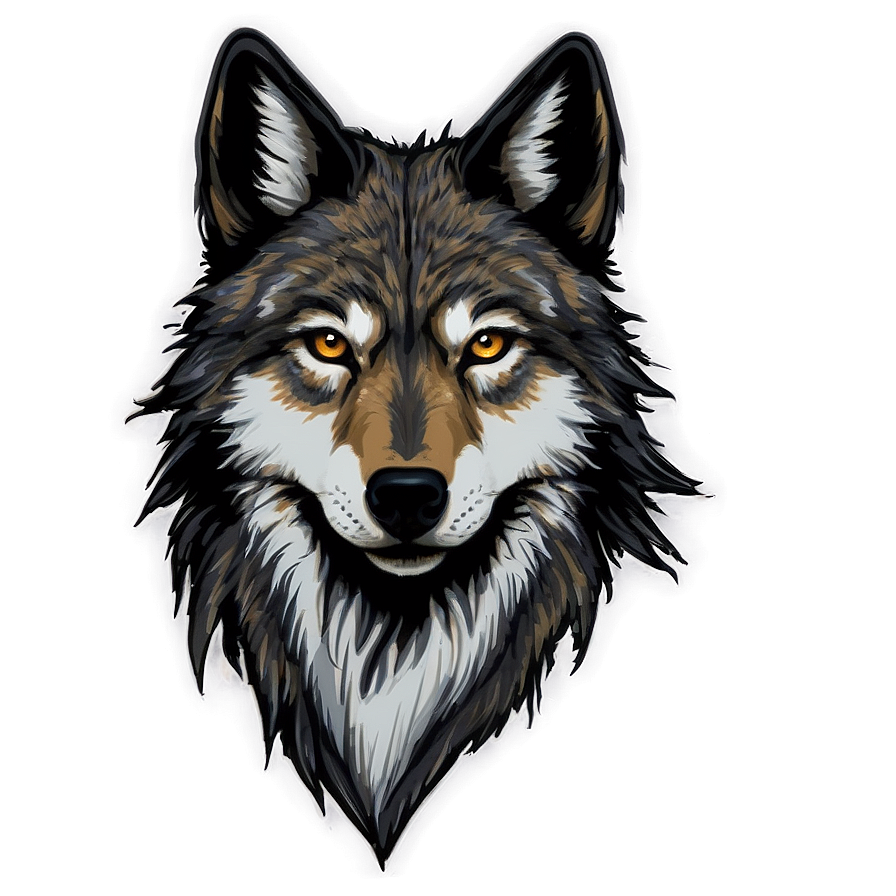 Wolf Head D PNG image