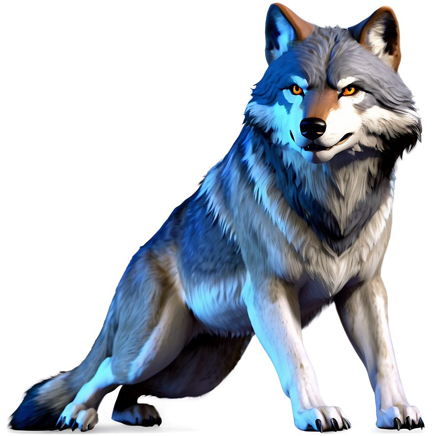 Wolf Head In Action Pose Png Kfh PNG image