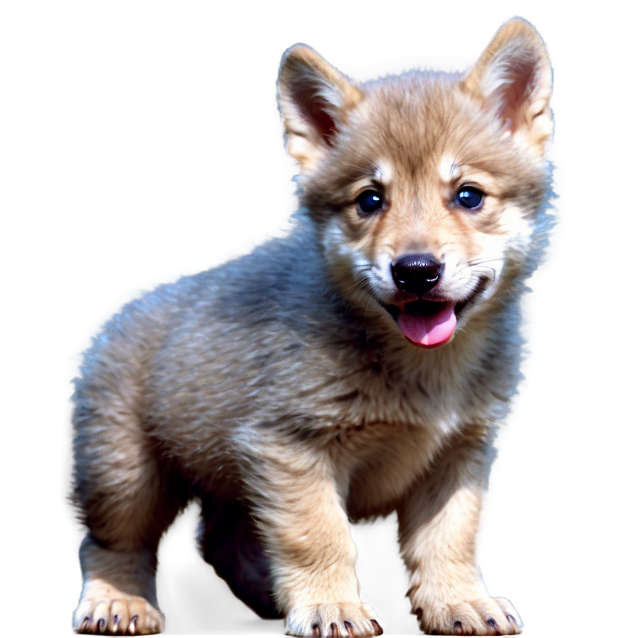 Wolf Pup Cuteness Overload Png 05032024 PNG image