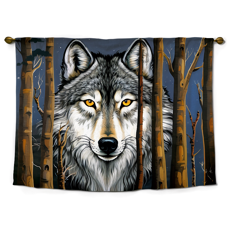 Wolf Tapestry Png 45 PNG image