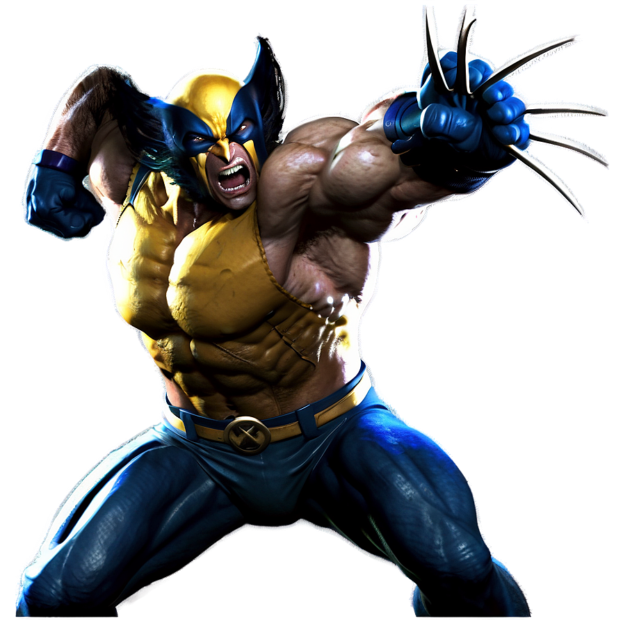 Wolverine Action Scene Png Sfo PNG image