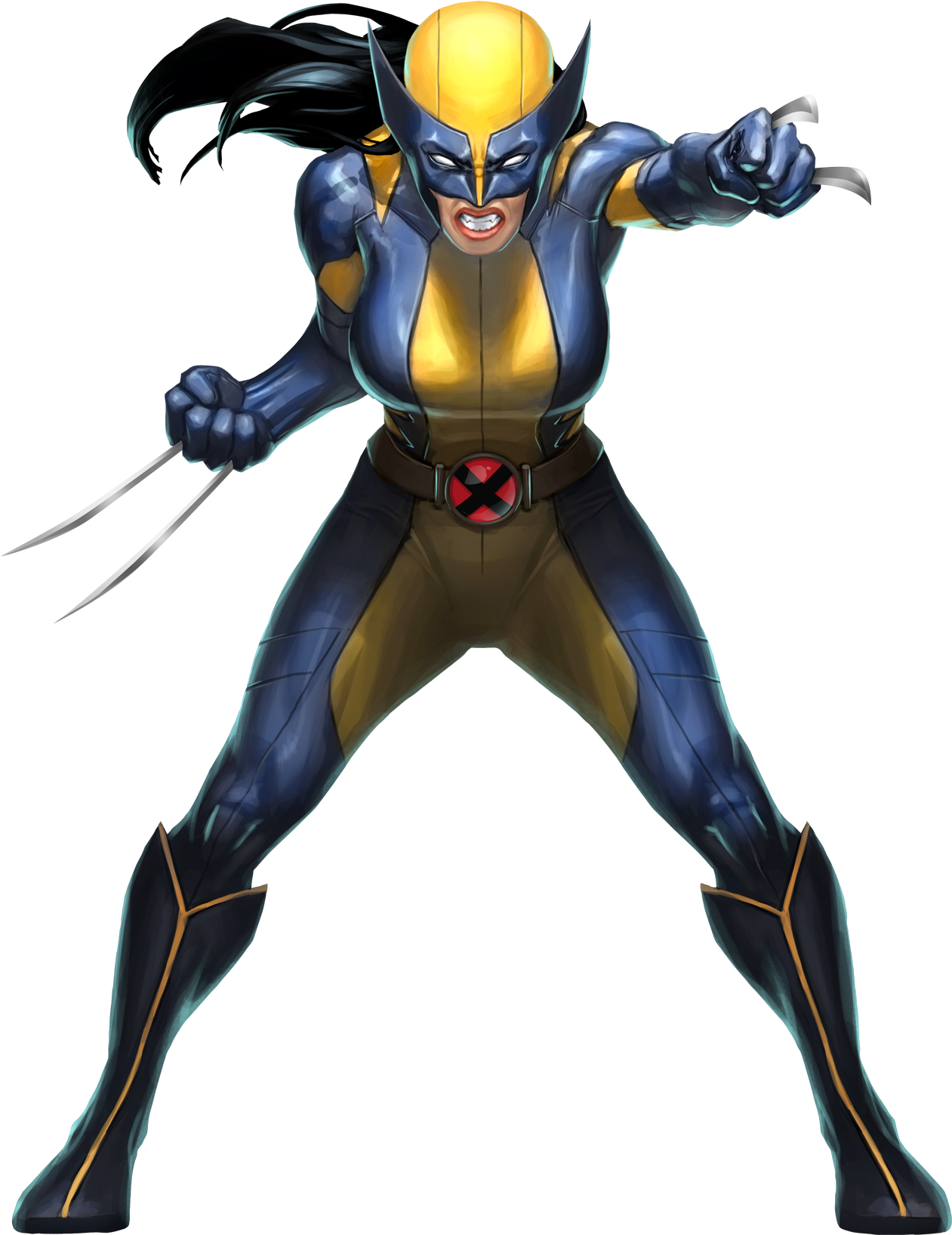 Wolverine Animated Character Pose PNG image