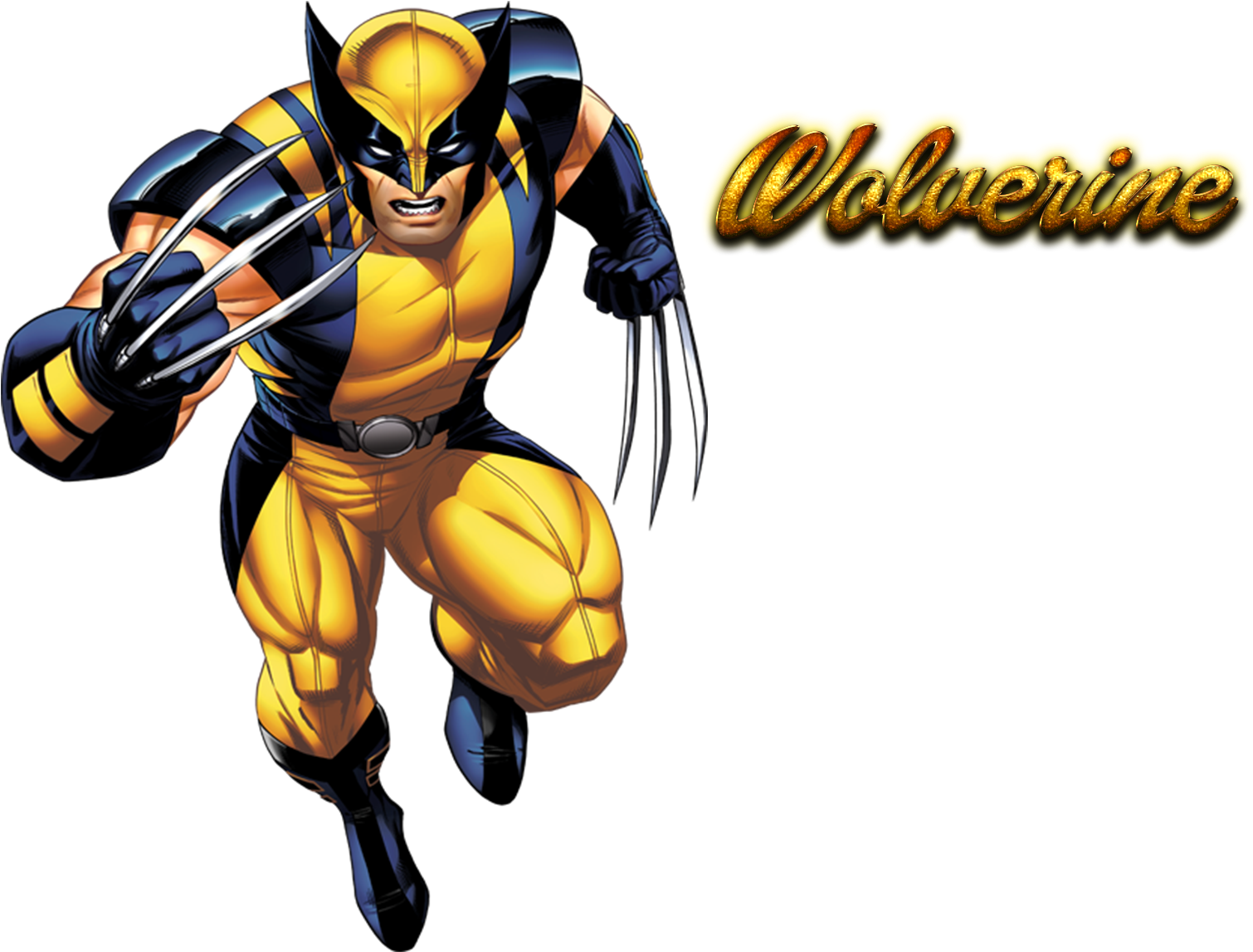 Wolverine Classic Comic Pose PNG image