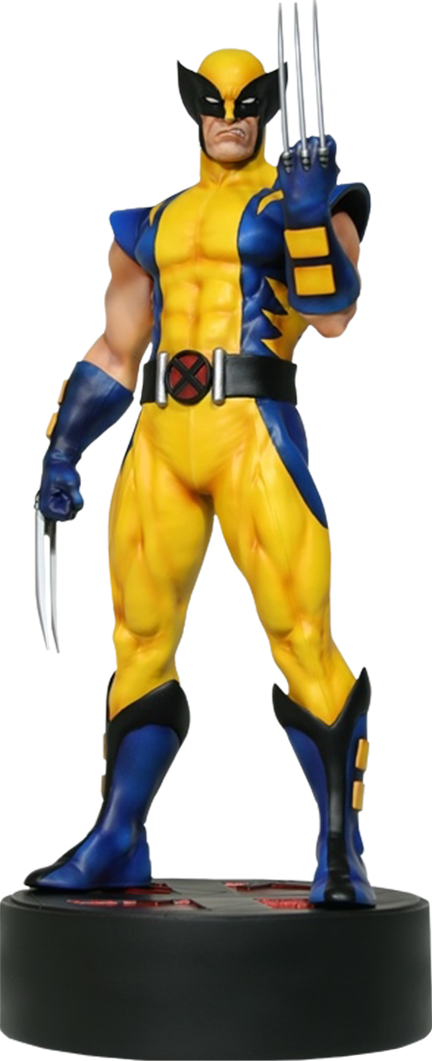 Wolverine Classic Costume Statue PNG image