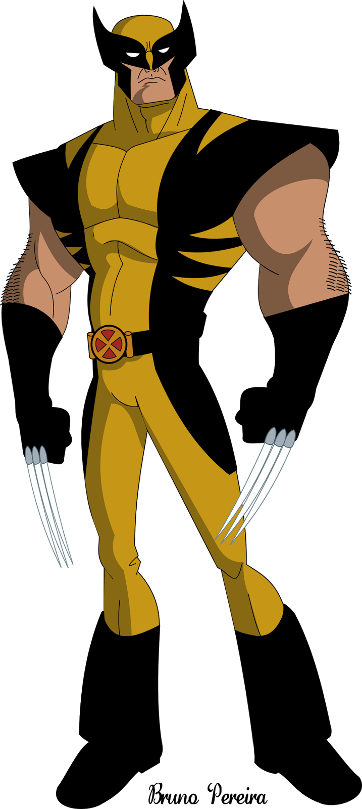 Wolverine Classic Yellow Costume PNG image