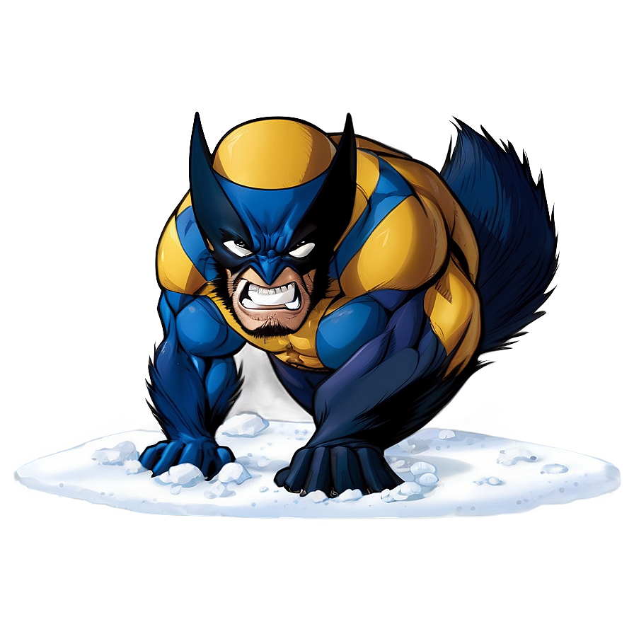 Wolverine In Snow Png 16 PNG image